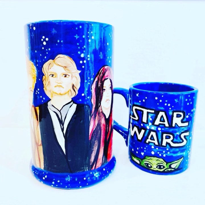Jedi Handmade Mug, Star Wars Personalized Gift, Star Wars Beer Stein, Jedi Beer  Tankard, Nerd Xmas